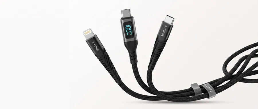 Cabos Ultra Pro X-ONE, um deles com visor de potência